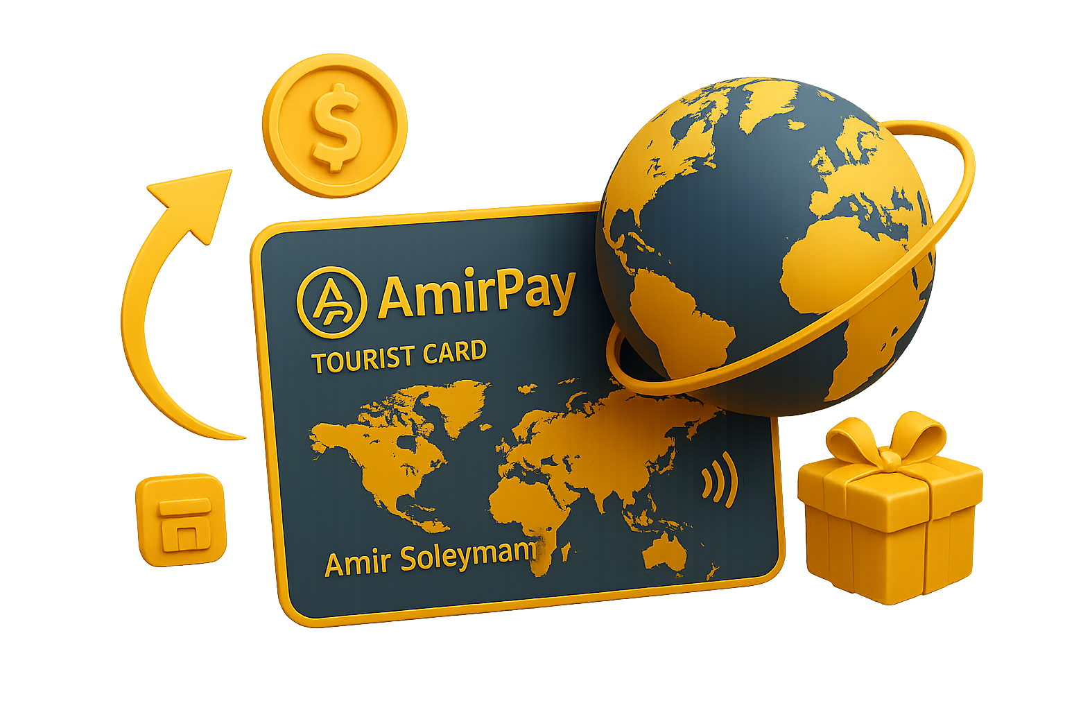 توریست کارت بین‌المللی AmirPay - پرداخت جهانی